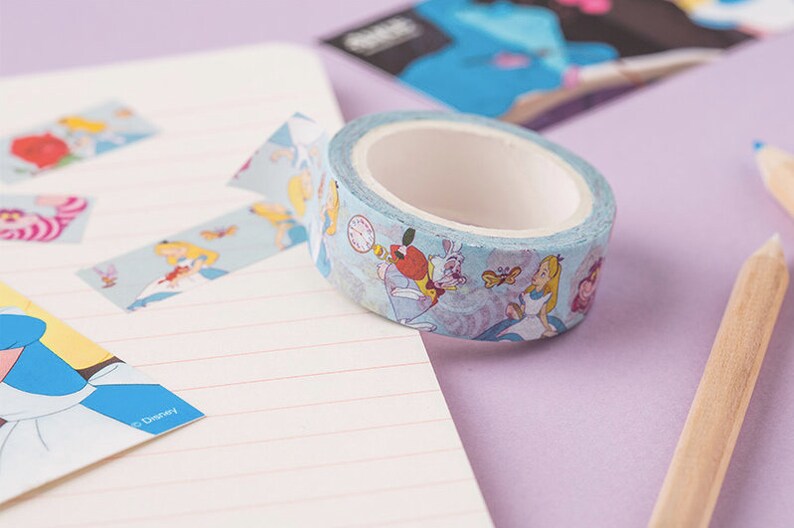 ALICE in WONDERLAND Washi Tape/ Disney Washi tape Etsy