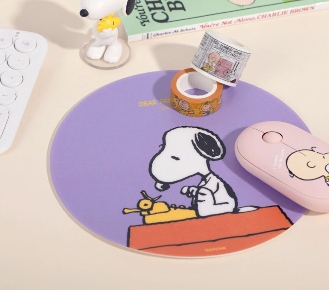 Snoopy the peanuts MOUSE PADS 2 types Etsy