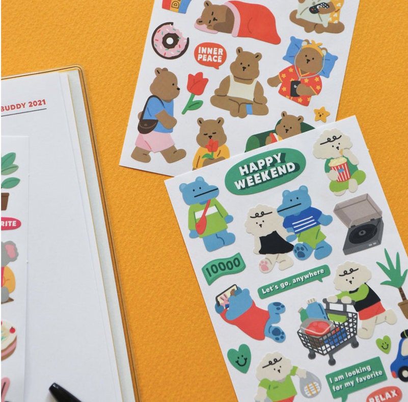 STICKERMy buddy STICKERS 17 20Bullet Journal | Etsy