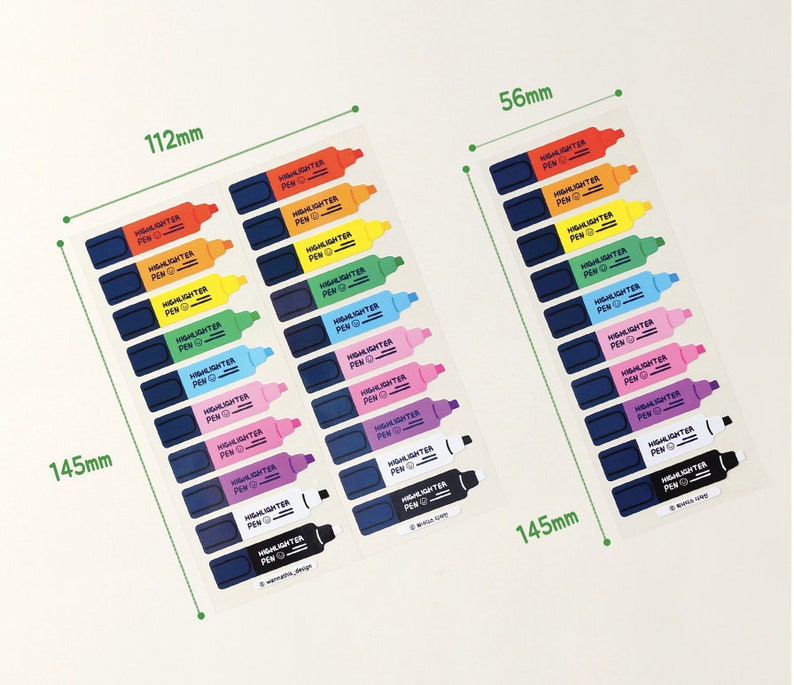 Stationary STICKERS 5 Types / Planner Stickers Etsy