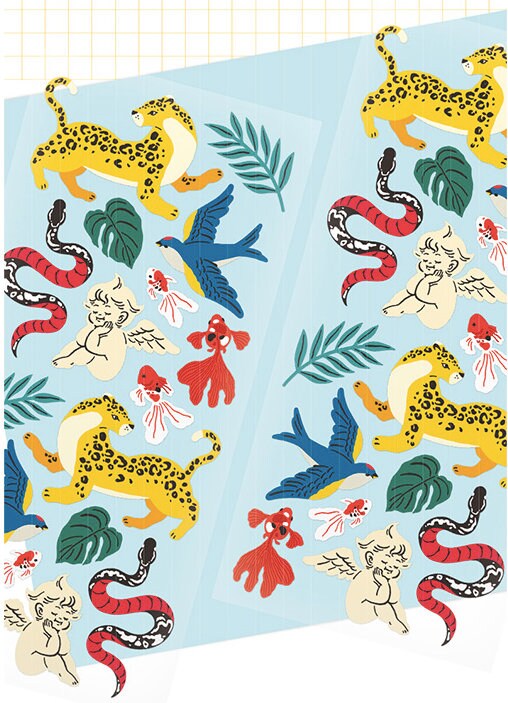 STICKERTropical Animal seal stickerBullet Journal Etsy