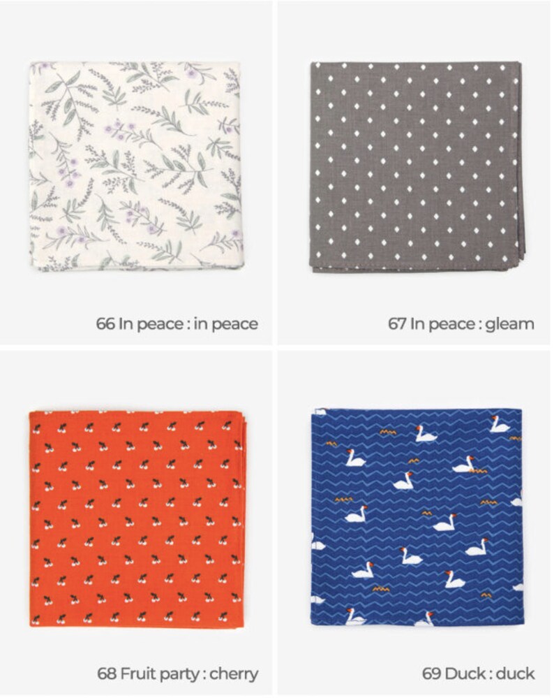 Handkerchief 8 Types / cotton handkerchief Etsy