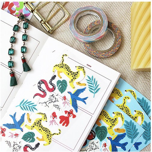 STICKERTropical Animal seal stickerBullet Journal Etsy