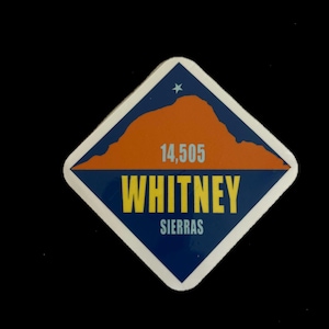 Mount Whitney Sticker (2.5 by 2.5)