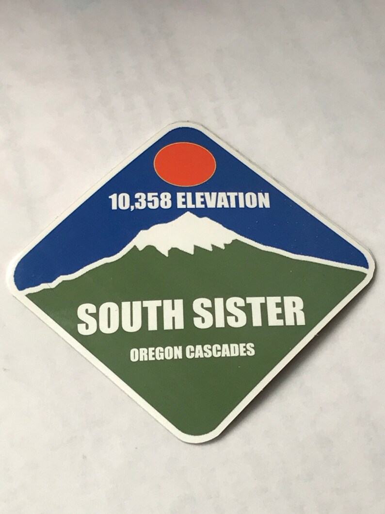 South Sister Summit Sticker 2.25 by 2.25 image 1