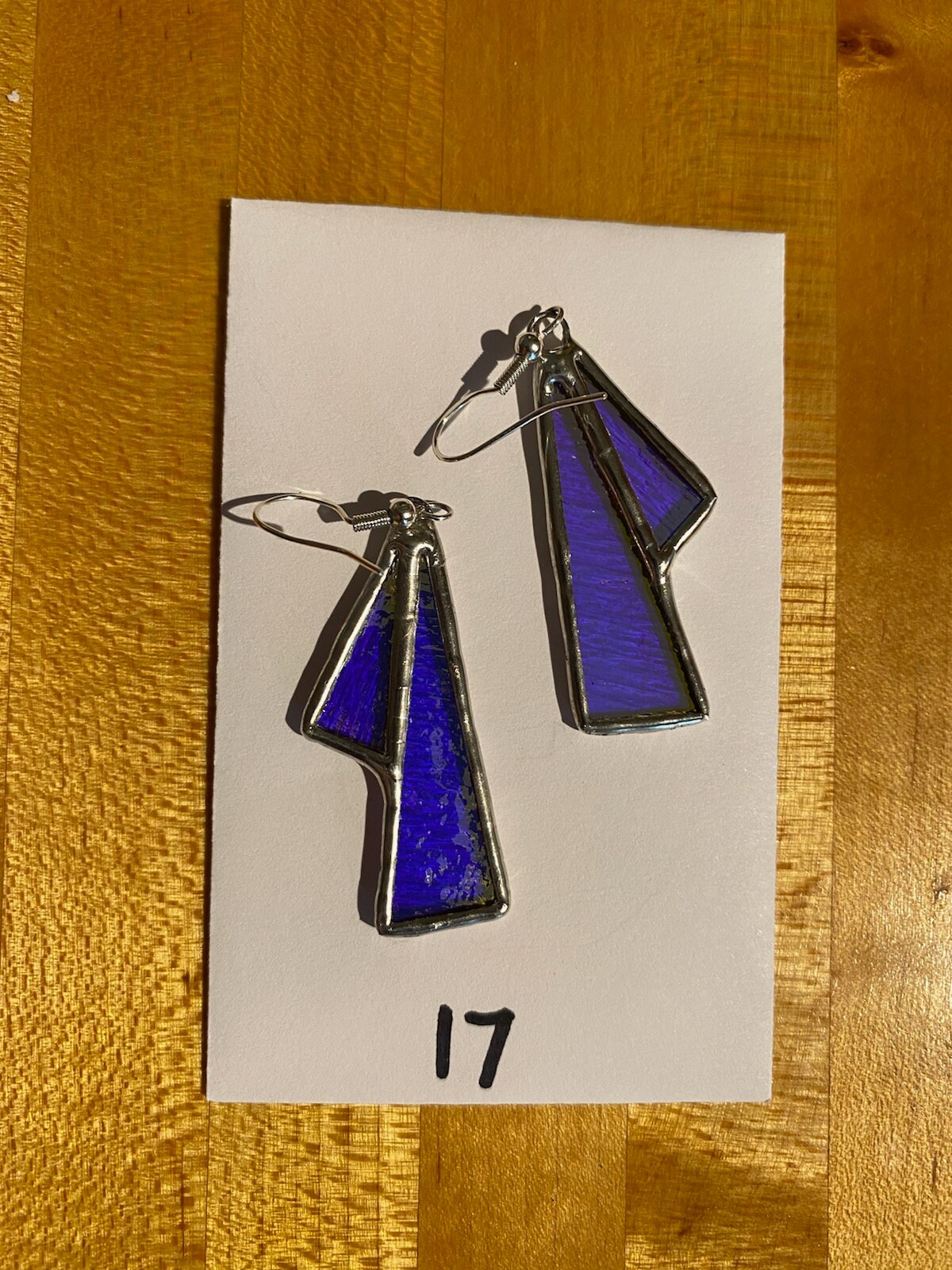 Handmade Stained Glass Earrings Etsy