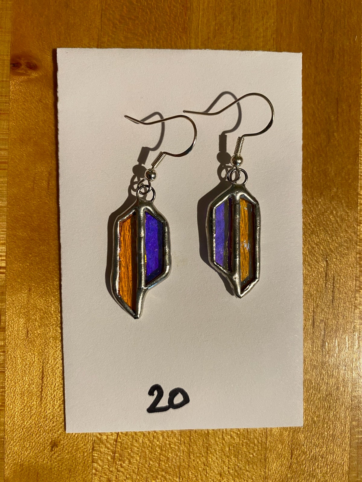 Handmade Stained Glass Earrings Etsy