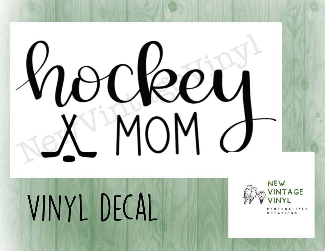 Hockey Mom Car Decal Hockey Mom Decal Hockey Mom Vinyl Car Etsy