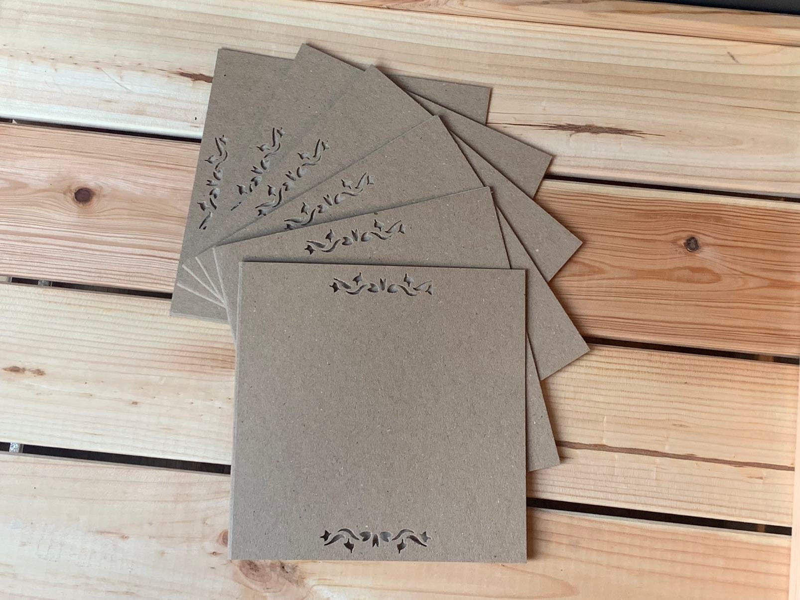 Unique Premium Make Your Own Cards Kit wood Button Snowmen Set of 6