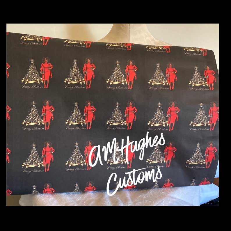 African American Christmas Wrapping Paper Etsy