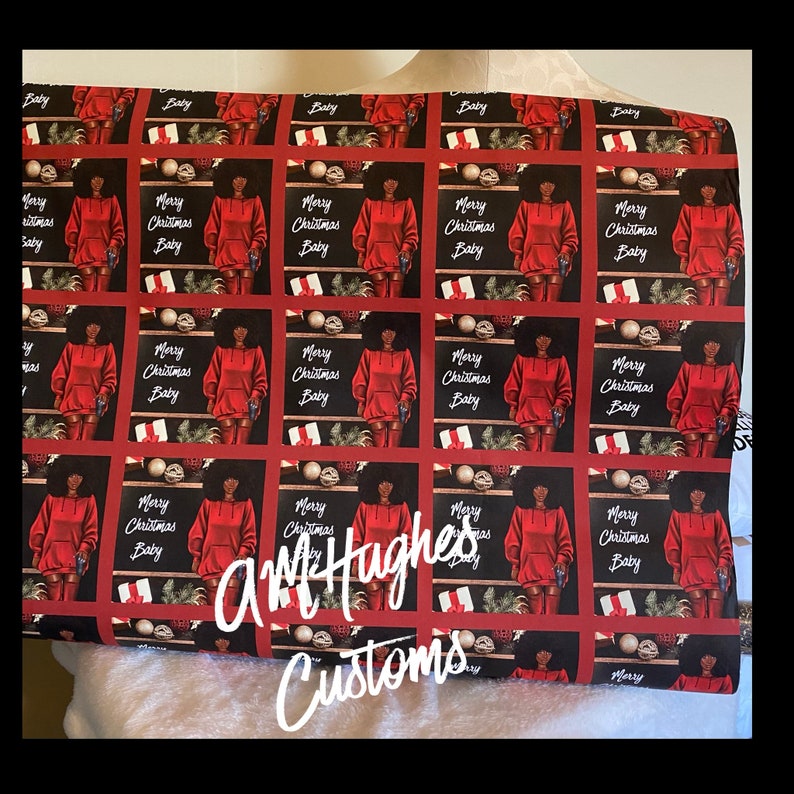 African American Christmas Wrapping Paper Etsy