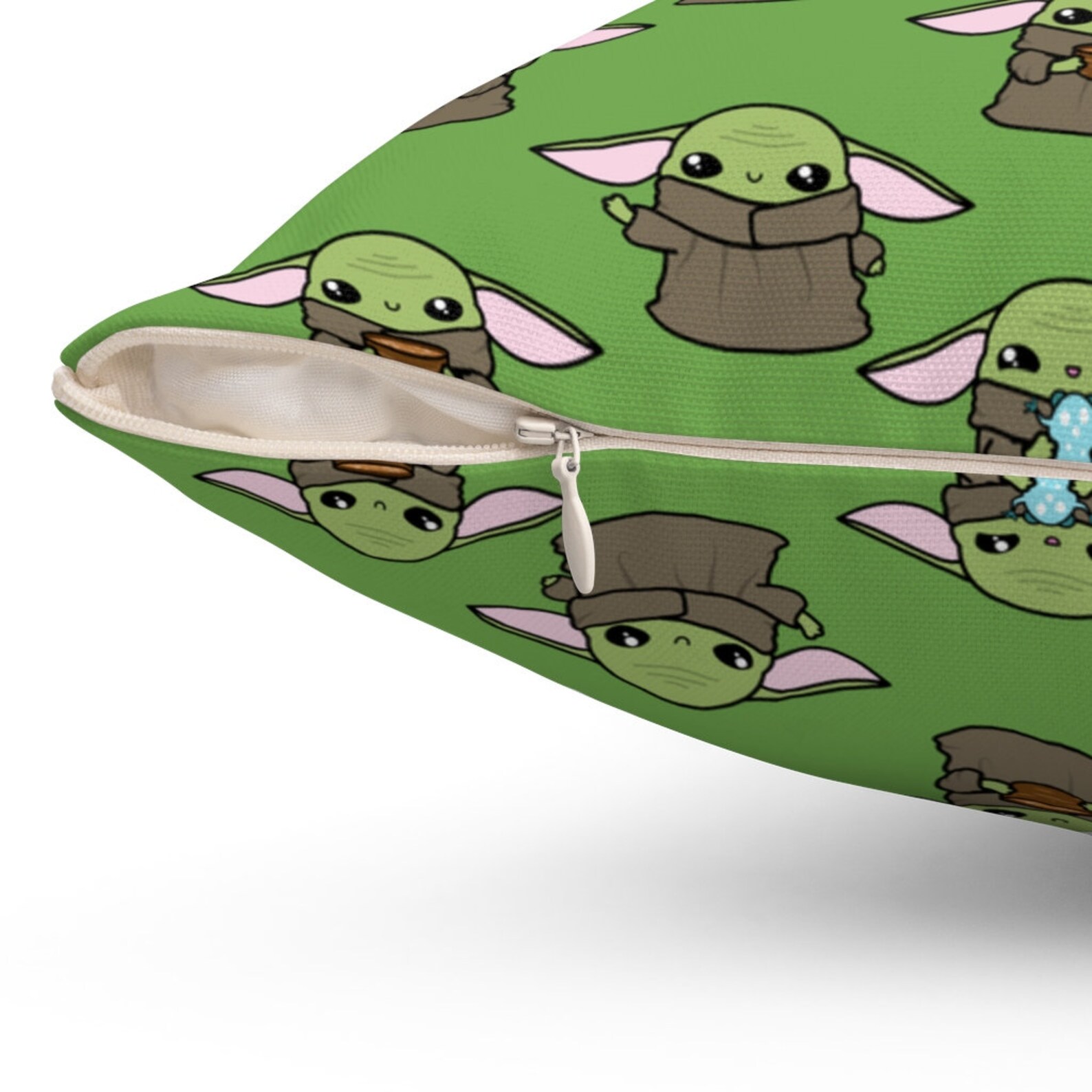 Baby Yoda Pillow The Mandalorian Disney Star Wars Pattern Etsy