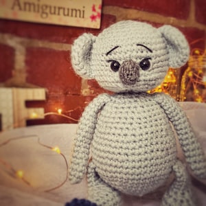 AMIGURUMI CROCHET PATTERN, Koala bear amigurumi pattern, Step-bystep pdf tutorial, Amigurumi crochet easy pattern