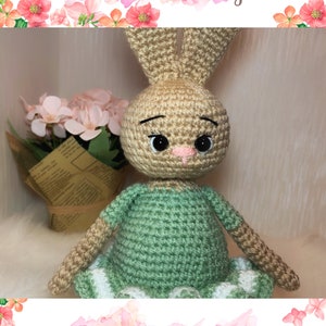 AMIGURUMI CROCHET PATTERN, Bunny amigurumi pattern, Step-bystep pdf tutorial, Amigurumi crochet easy pattern