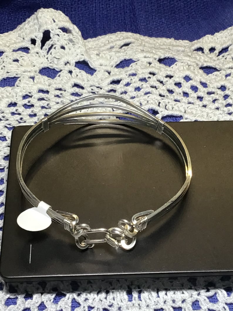 Solid Argentium Sterling Silver Bracelet Etsy