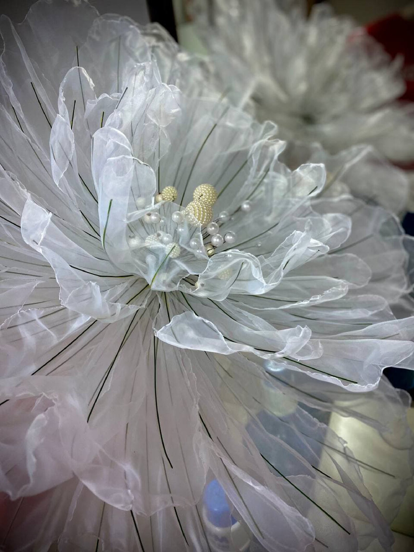 Chenxi Studio Organza-Schleife 73x34cm - Dekoration Für Hochzeit & Schultüte