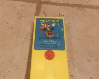 Works ~ 20-02-67 Vintage Walt Disney Toy Film Fisher-Price Movie Viewer Movie Viewer 474 Mickey Mouse and the Giant Yellow Box