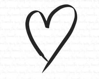 Cute Heart Drawing Etsy Cute Heart Drawing Etsy