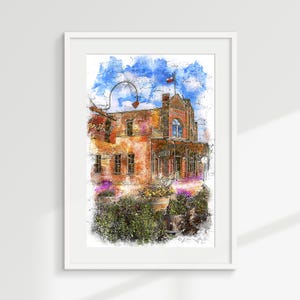 New Braunfels Gruene art print, New Braunfels Historic Gruene photo print, Texas travel poster, Gift for Texas lovers, Unframed print