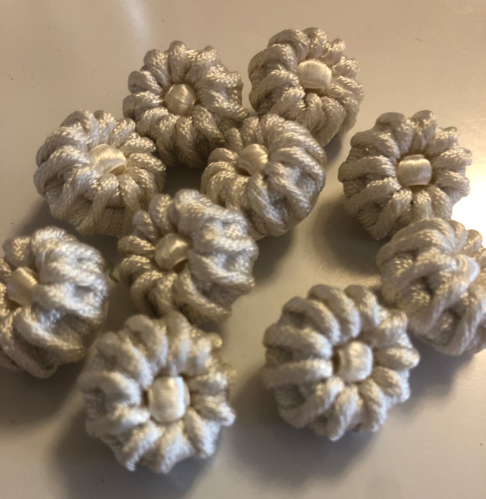 Rosario Cattolico In Cristallo Sintetico Viola - Fatto A Mano Con Croce Vintage, 60cm - Foto 6