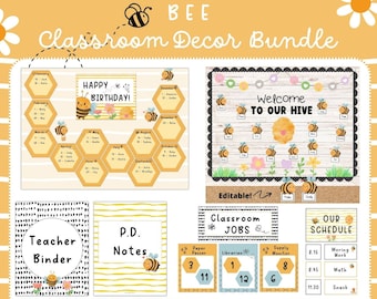 Honey Bee Classroom Decor Bundle: Printable Collection