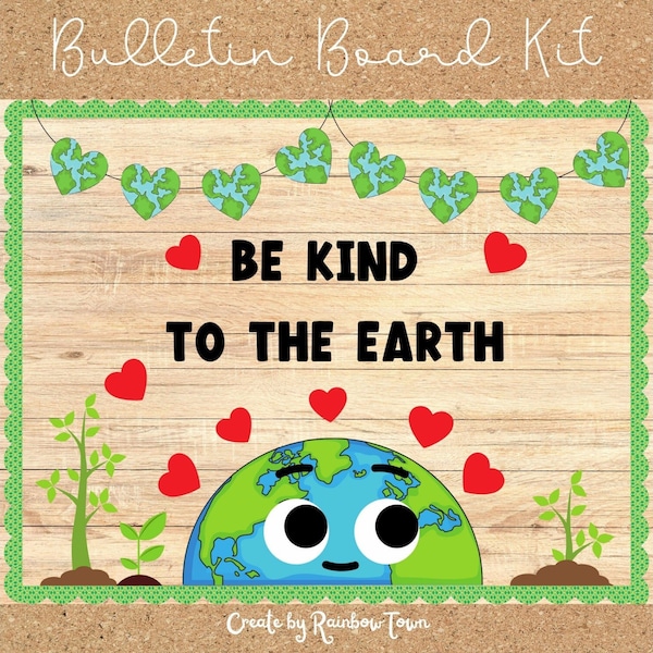 Earth Day Bulletin Board Classroom Display Door Decor Kit