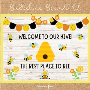 Welcome To Our Hive Summer Bulletin Board BEE Classroom Decor