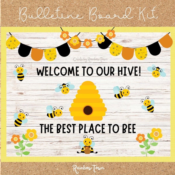 Welcome To Our Hive Summer Bulletin Board BEE Classroom Decor