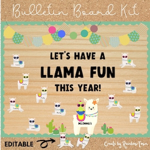 Llama Back To School Bulletin Board Kit Classroom Decorations