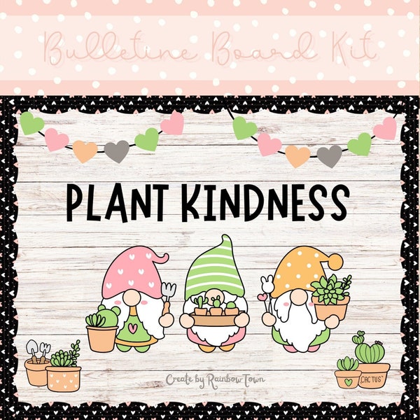 Plant Kindness Bulletin Board Etsy