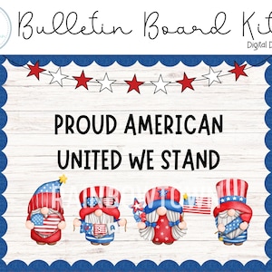 Patriotic Bulletin Board 4th of July Summer Bulletin Board Kit