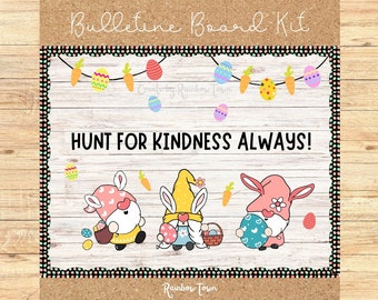 Easter Bulletin Board Kit April Classroom Door Decor Printable