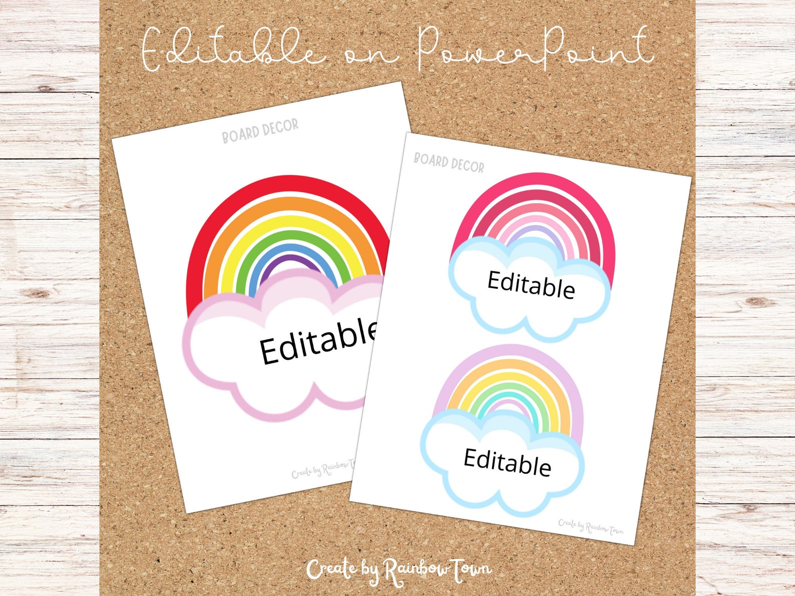 Rainbow of Possibilities Bulletin Board Kit: Classroom Decor (printable ...