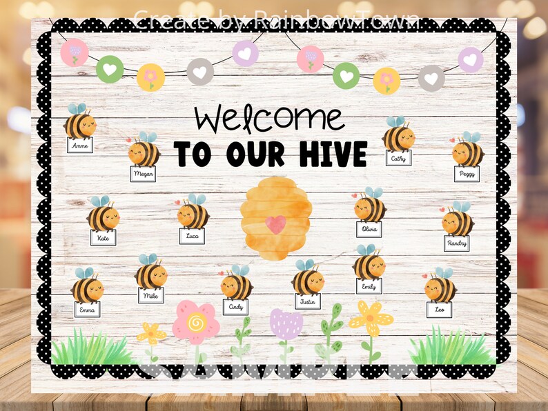 to Our Hive BEE Bulletin Board Kit Printable Etsy