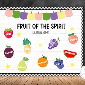 Fruit of the Spirit Bulletin Board Christian Bulletin Board Chruch ...