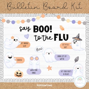 Halloween Healthcare Bulletin Board School Nurse Office Decor Printable