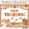 Thanksgiving Bulletin Board Kit Thankful Turkey Classroom Door Decorations Printable & Editable product logo