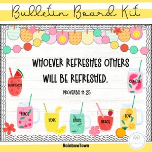 Summer Bulletin Board Kindness Bulletin Board Christian Classroom Decor Printable