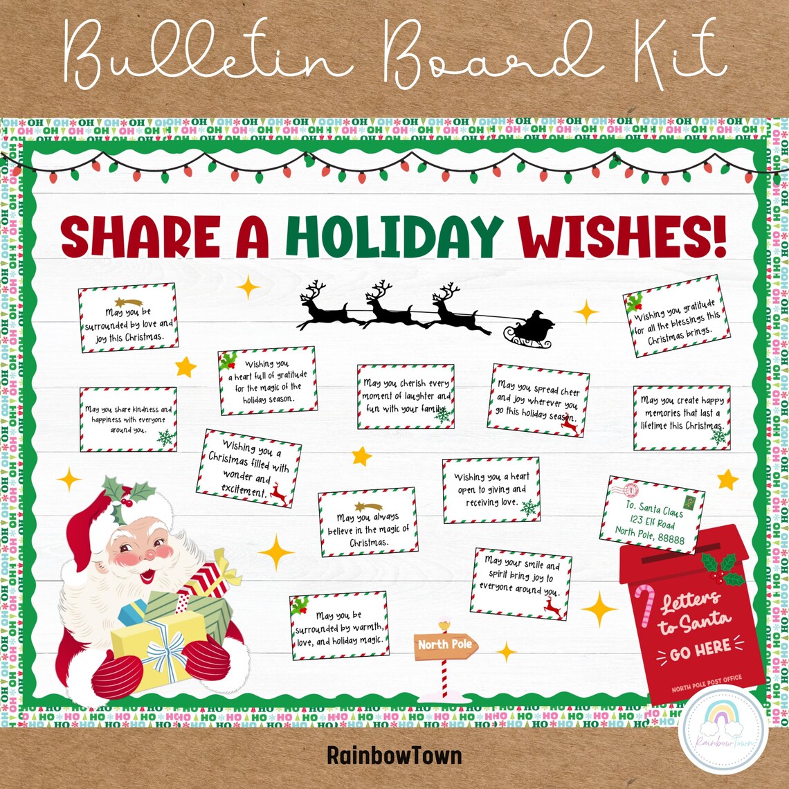 Christmas Bulletin Board | Christmas Positive Affirmations | Letters to ...