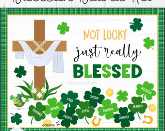 St. Patrick's Day Bulletin Board Kit Shamrock Classroom Door Decor ...