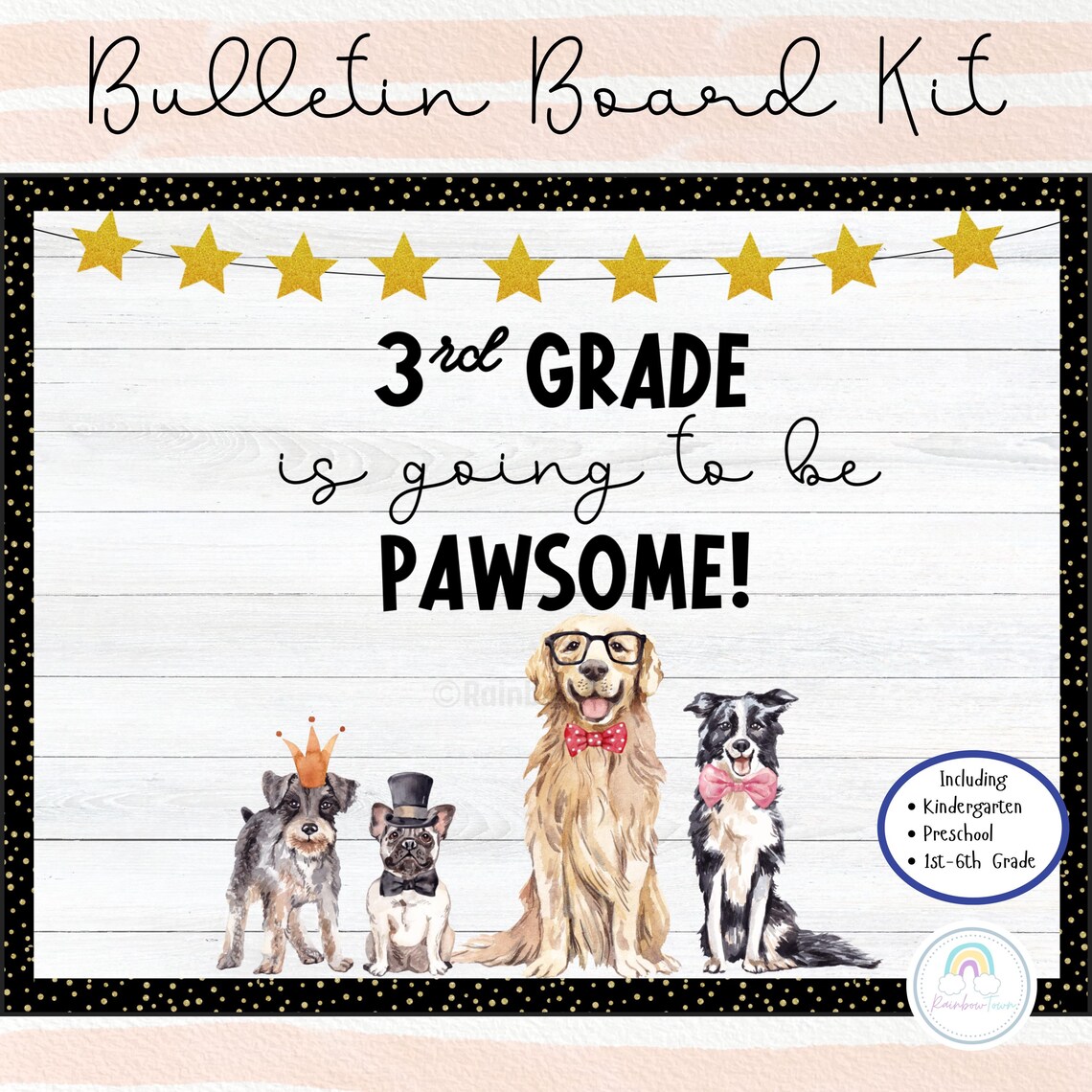 Back to School Bulletin Board Welcome Back Door Decor Dog Theme ...