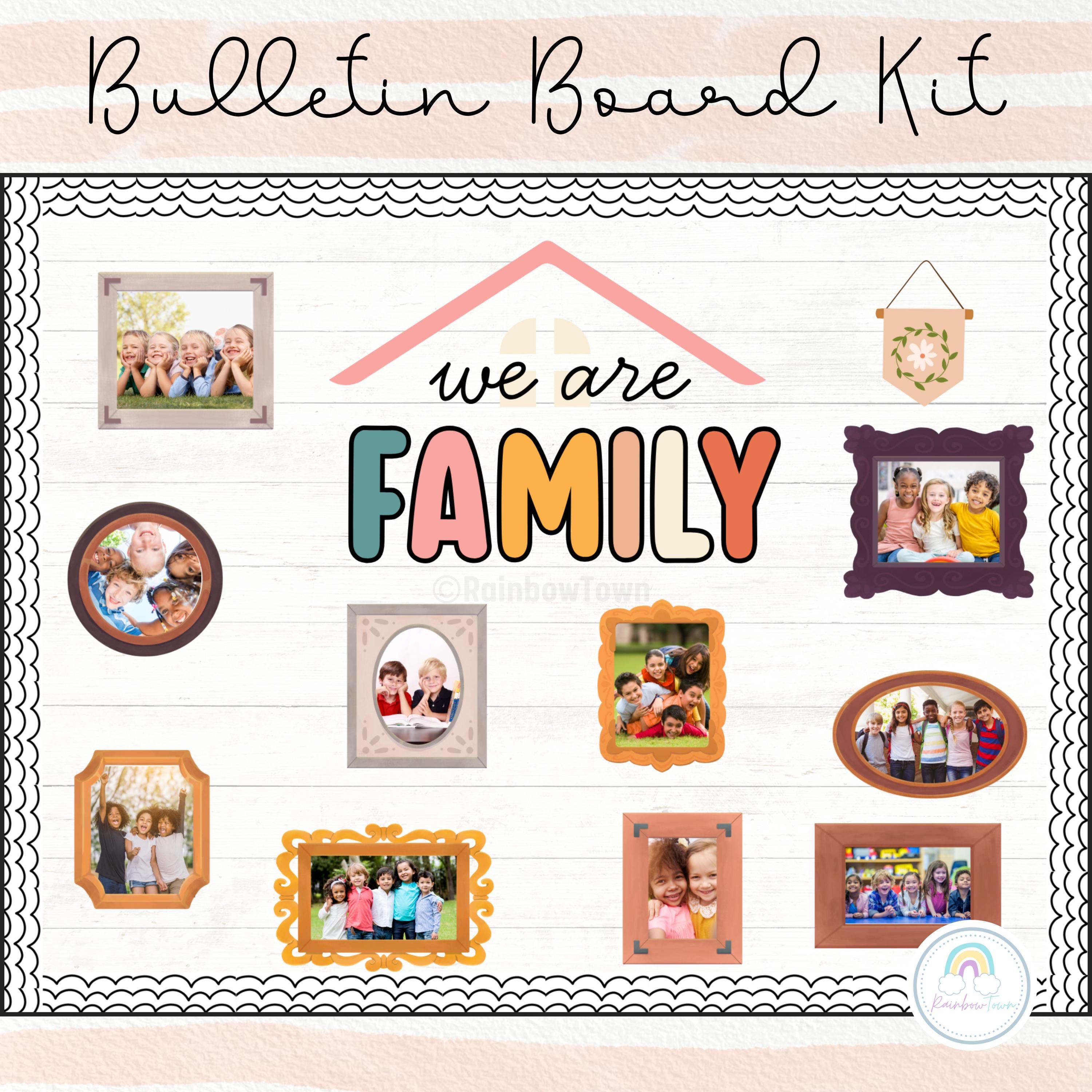 We Are Family Back to School Bulletin Board Welcome Back Classroom Decor Printable