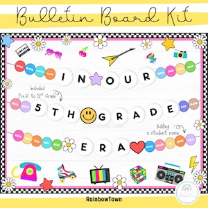 In Our Era Back To School Bulletin Board Friendship Bracelets Bulletin Board Classroom Decor Printable