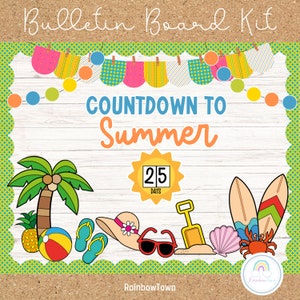 Summer Countdown Bulletin Board Kit End of the Year Bulletin Board