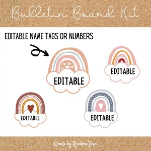 BOHO Rainbow of Possibilities Bulletin Board - Etsy