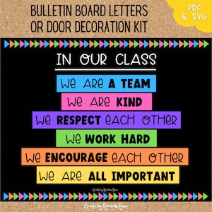 Pinnwand Buchstaben Klassenzimmer Tür Docor Printable
