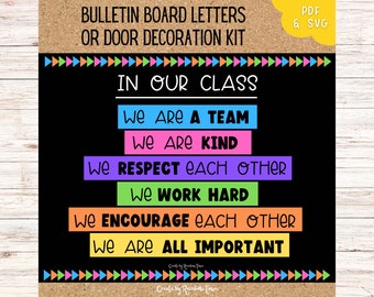Bulletin Board Letters Classroom Door Docor Printable
