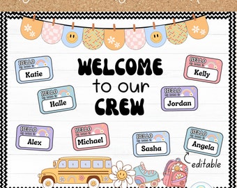 Welcome Back To School Bulletin Board August Bulletin Board Groovy Bulletin Board Kit