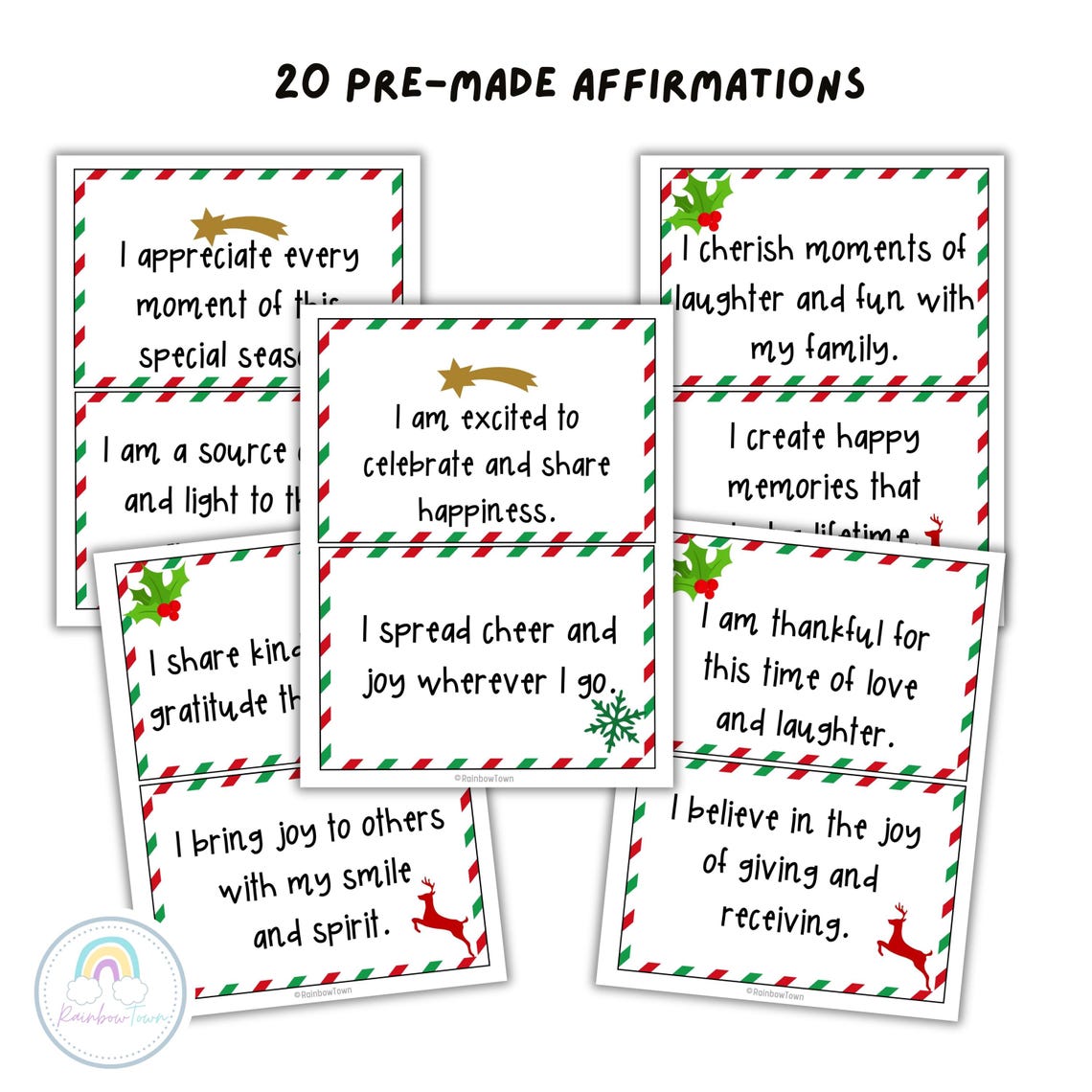 Christmas Bulletin Board | Christmas Positive Affirmations | Letters to ...