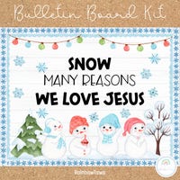 Silent Night Nativity Bulletin Board Kit: Christmas Church Decor (PDF ...